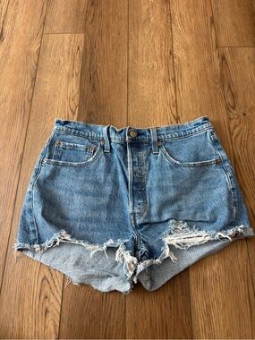 Levi’s Classic 501 Blue Denim Cutoff Shorts